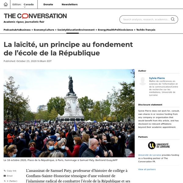 La laïcité, un principe au fondement de l’école de la République