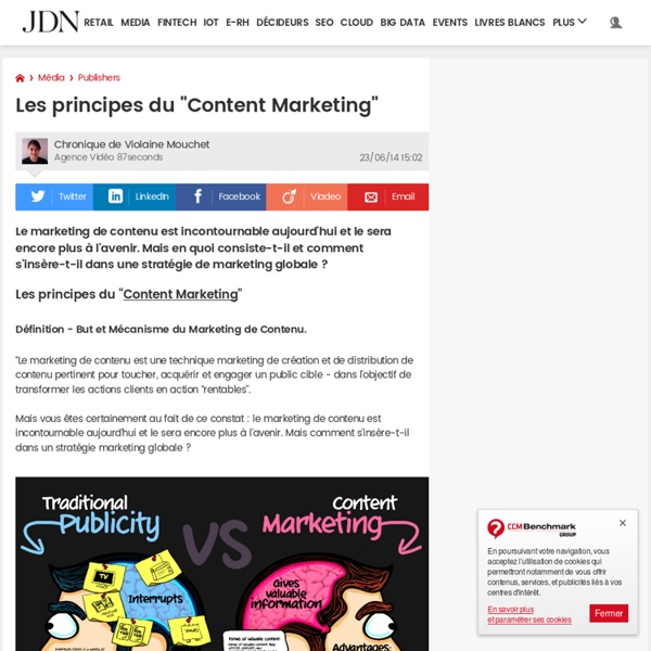 Les principes du "Content Marketing"