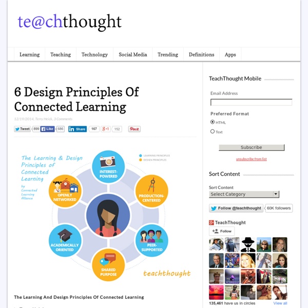 6 Design Principles Of Connected Learning