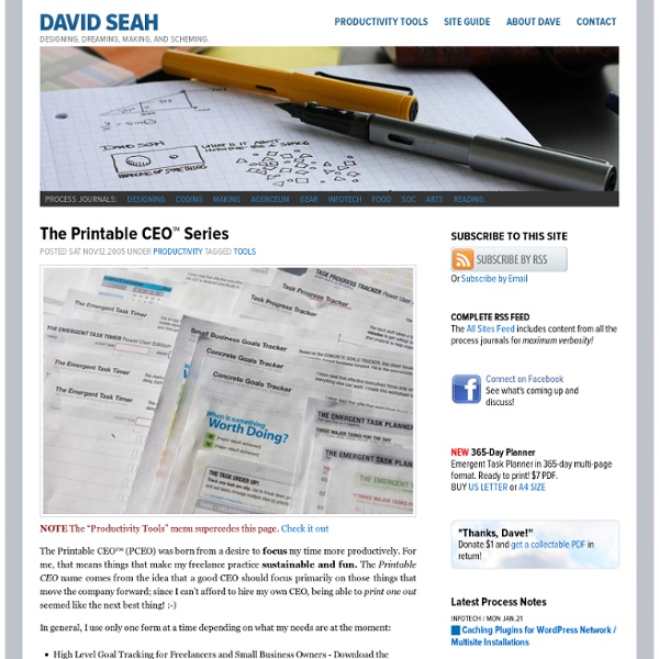 David Seah : The Printable CEO™ Series