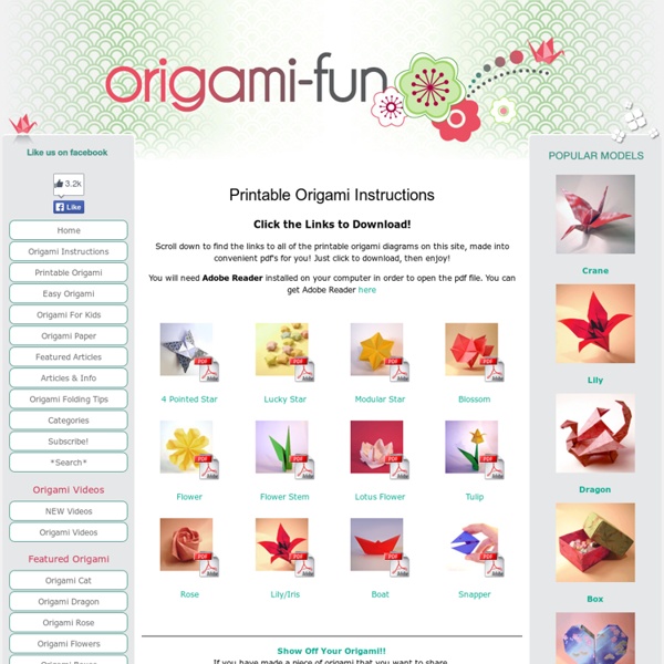 Printable Origami