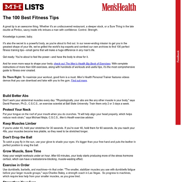 Www.menshealth.com/mhlists/100-best-fitness-tips/printer.php
