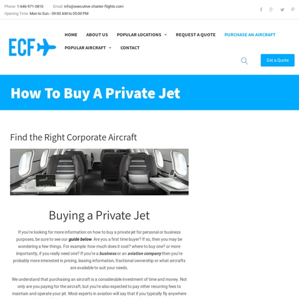 How To Buy A Private Jet: A Brief Overview & Guide