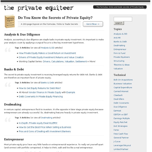 A Private Equity Blog