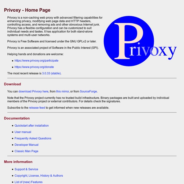 Privoxy - Home Page