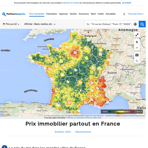 Prix immobilier : le prix du m2 partout en France