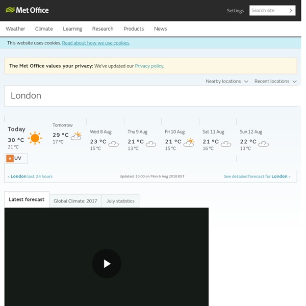 Weather and climate change