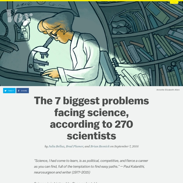 The 7 biggest problems facing science, according to 270 scientists