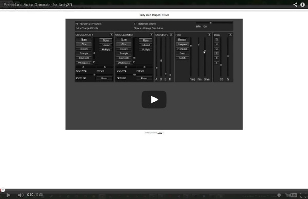 Procedural Audio Generator for Unity3D