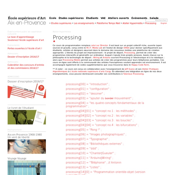 Processing -Ecole d