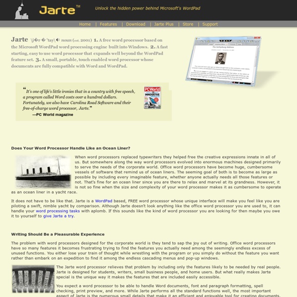 Procesador de textos gratuito basado en Microsoft WordPad Engine