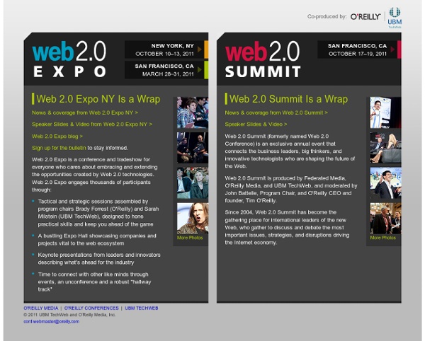 Web 2.0 Events: Co-produced by UBM TechWeb and O'Reilly Conferen