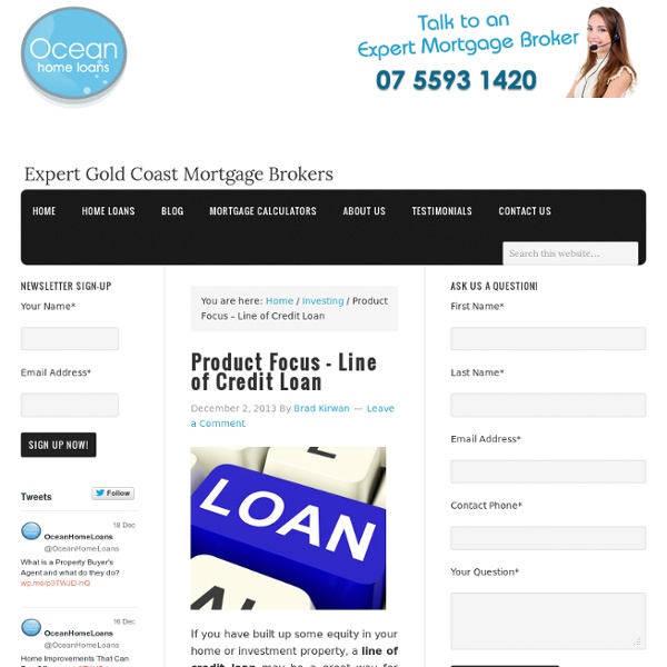 Product Focus – Line of Credit Loan
