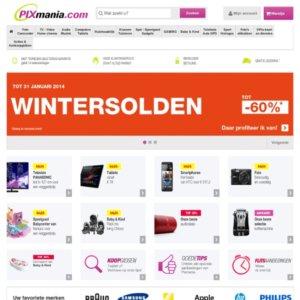 Online Shop, kortingen en scherpe prijzen op high tech - België