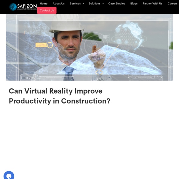 Can Virtual Reality Improve Productivity in Construction?