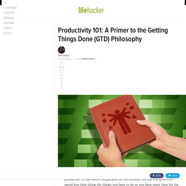 Productivity 101: A Primer to the Getting Things Done (GTD) Philosophy