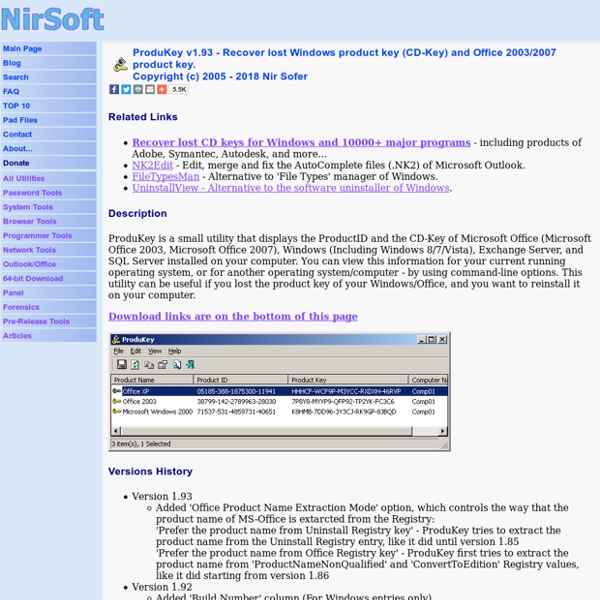 lost product key for microsoft office 2000