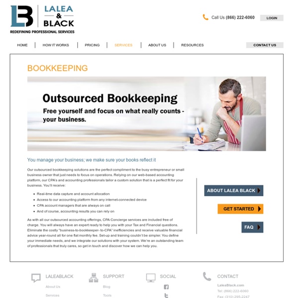 Outsourced Professional Bookkeeping Solutions Services Los Angeles CA
