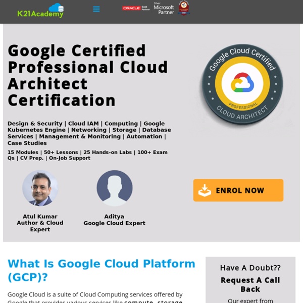 Google Professional Cloud Architect Certification Online Training