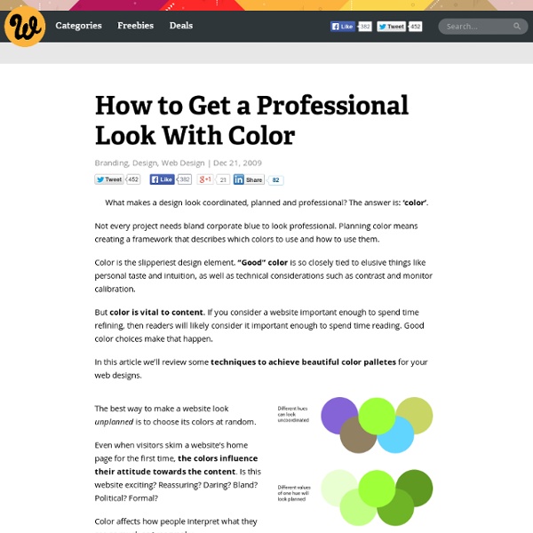 How to Get a Professional Look With Color