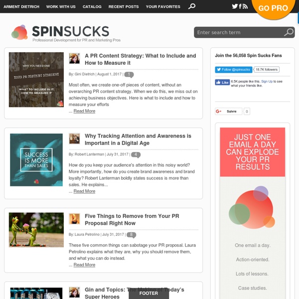 Spin Sucks - Social media strategy and social media consulting for marketing and PR