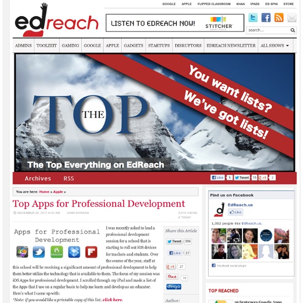 Apps for Professional Development