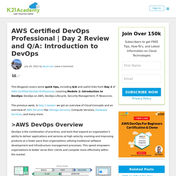 Day 2 Review & Q/A: Introduction to DevOps