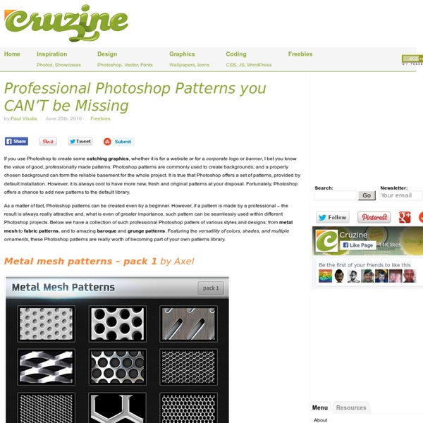 Professional Photoshop Patterns you CAN’T be Missing