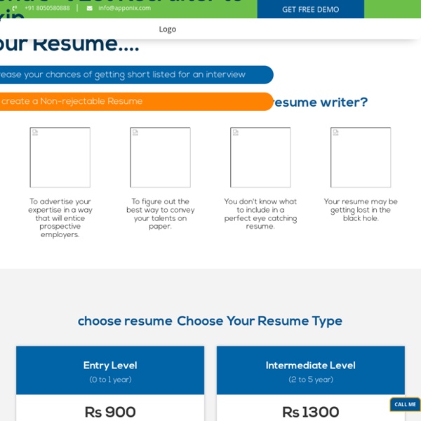 Resume Writing Services, Professional - Apponix Technologies
