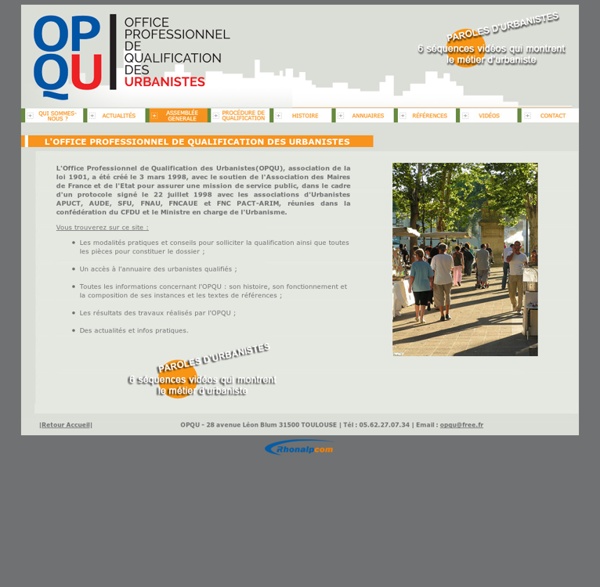 Office Professionel de Qualification des Urbanistes, OPQU