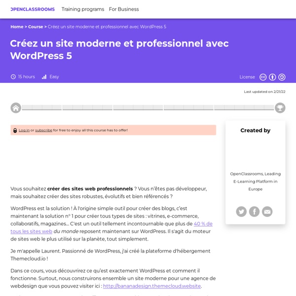 Propulsez votre site avec WordPress