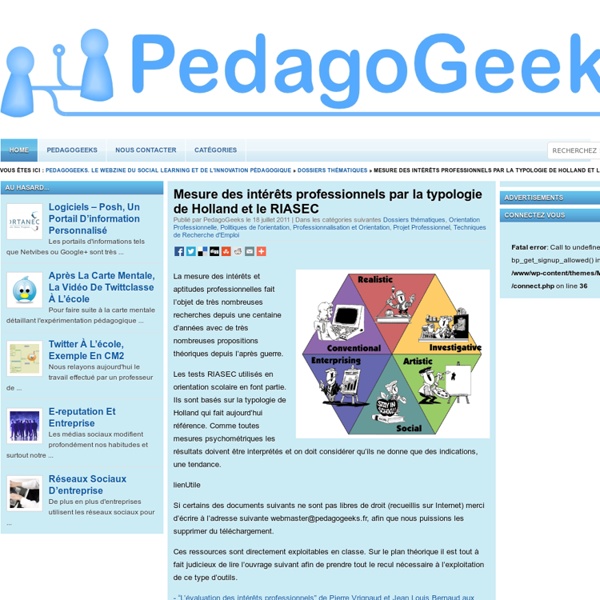 PedagoGeeks. Le WebZine de l'innovation pédagogique en éducation, formation et orientation professionnelle.
