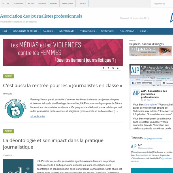 AJP - Association des journalistes professionnels