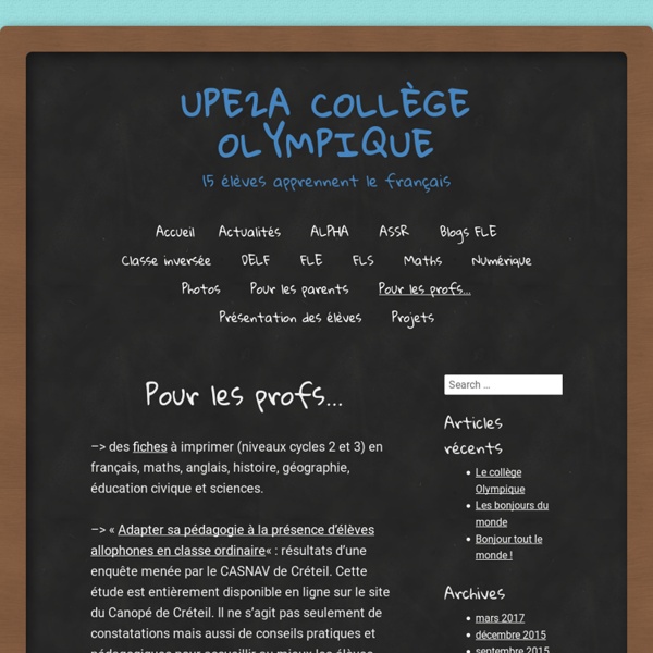 UPE2A Collège Olympique
