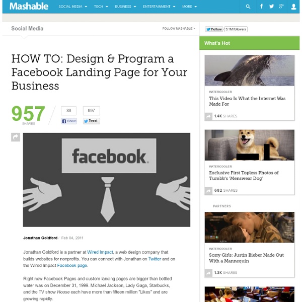 HOW TO: Design & Program a Facebook Landing Page for Your Business