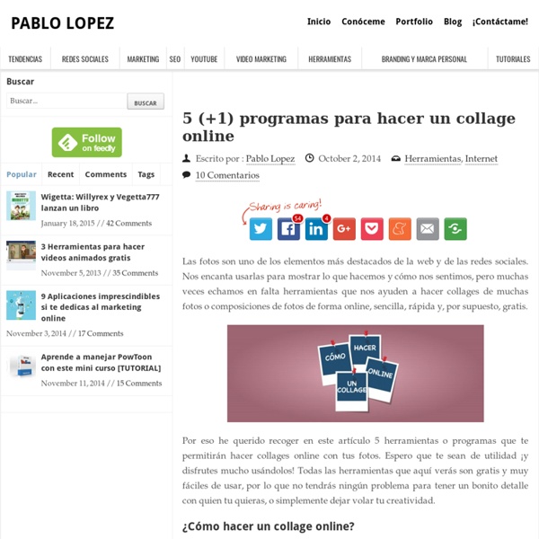 5 programas para hacer collages online