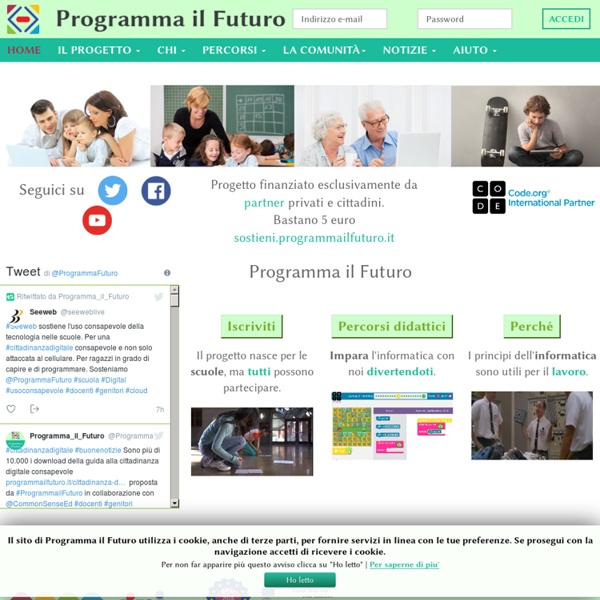 Programma il Futuro - Code.org - ProgrammaIlFuturo.it