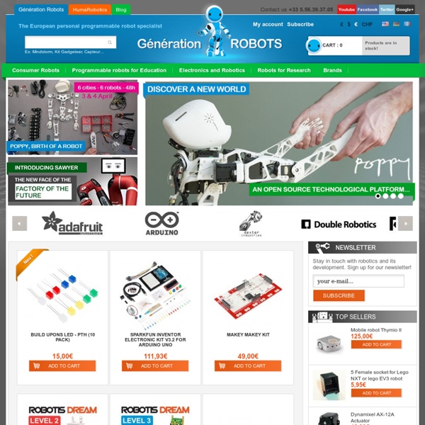 Programmable autonomous robots, robotics kit, electronics, sensors and servos