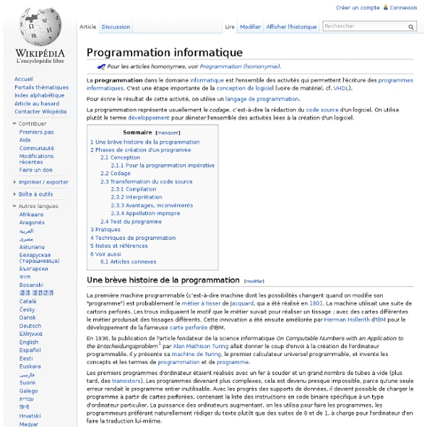Programmation informatique