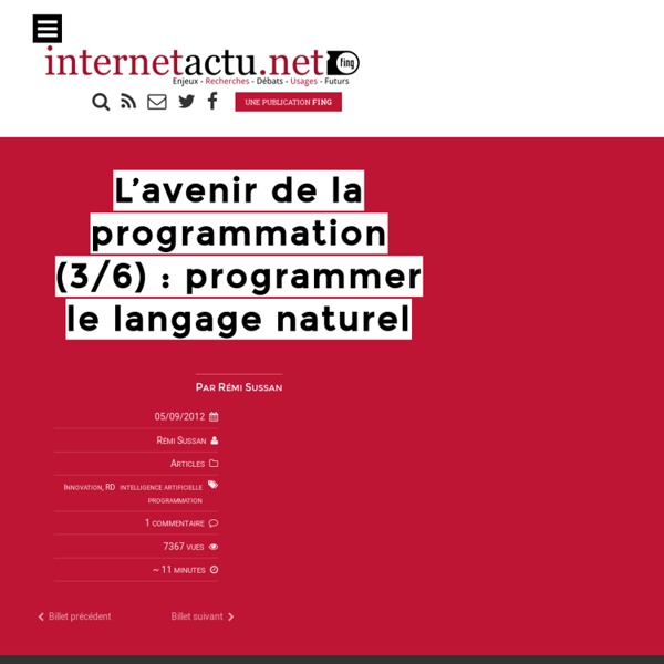 L’avenir de la programmation : le langage naturel