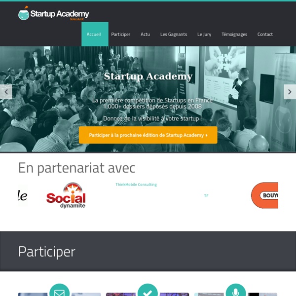 Startup Academy - Programme d'accompagnement de Startups
