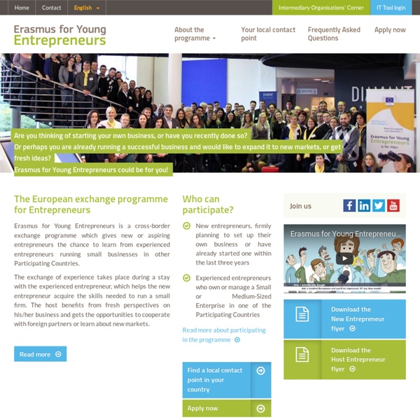 European business exchange programme - Erasmus for Young Entrepreneurs