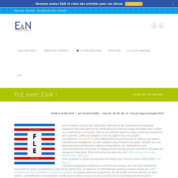 Le programme du FLE (Français Langue Etrangère)