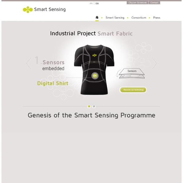 Origin of the Smart Sensing Program - Smart Sensing, programme industriel textile français