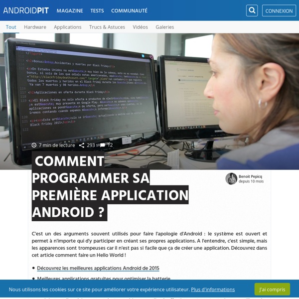 Comment programmer sa première application Android