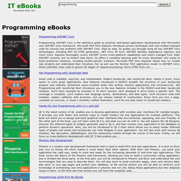 Programming eBooks