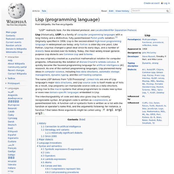 Lisp (programming language)