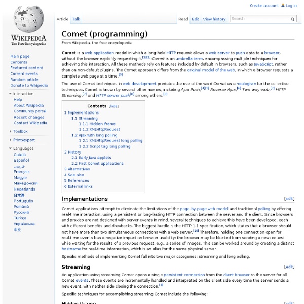 Comet (programming)