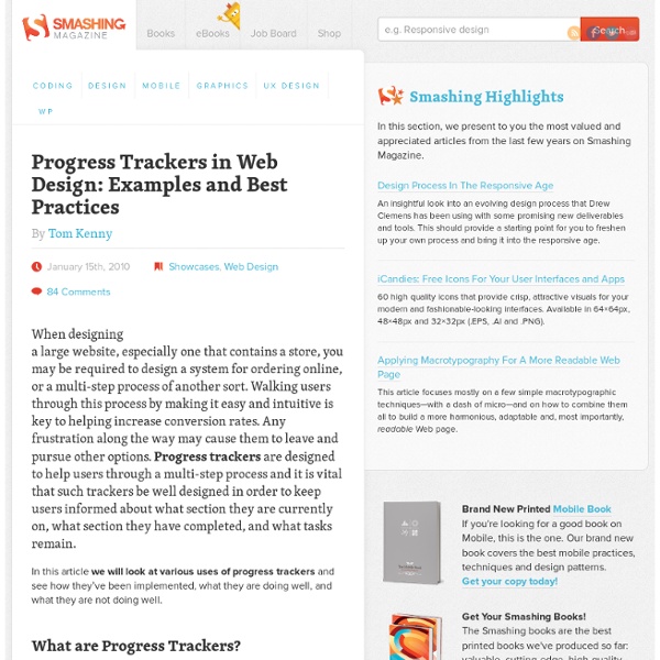 Progress Trackers in Web Design: Examples and Best Practices - Smashing Magazine