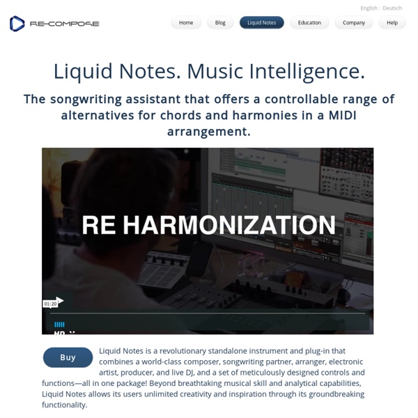 Liquid Notes - Advanced Harmony Analysis, Chord Progression Management and Live Performance